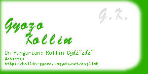 gyozo kollin business card
